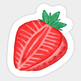 Red Juicy Strawberry Sticker